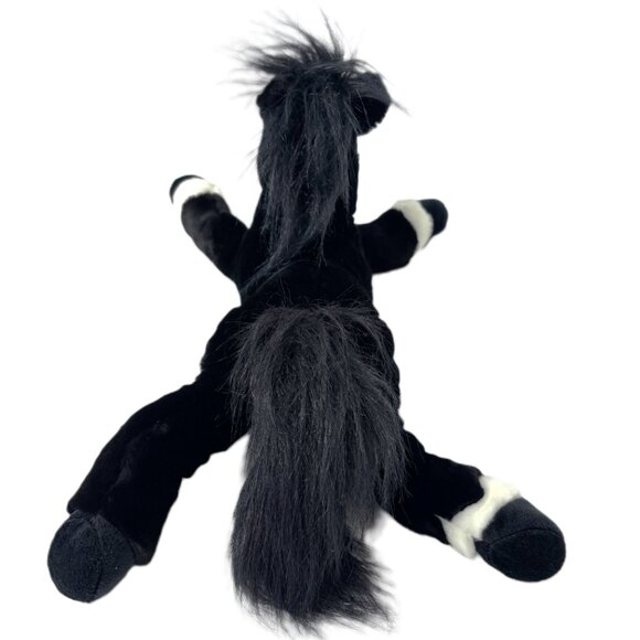 Toys R Us 2003 Black Stallion White trim Retro Y2K Plush EUC - Picture 7 of 11